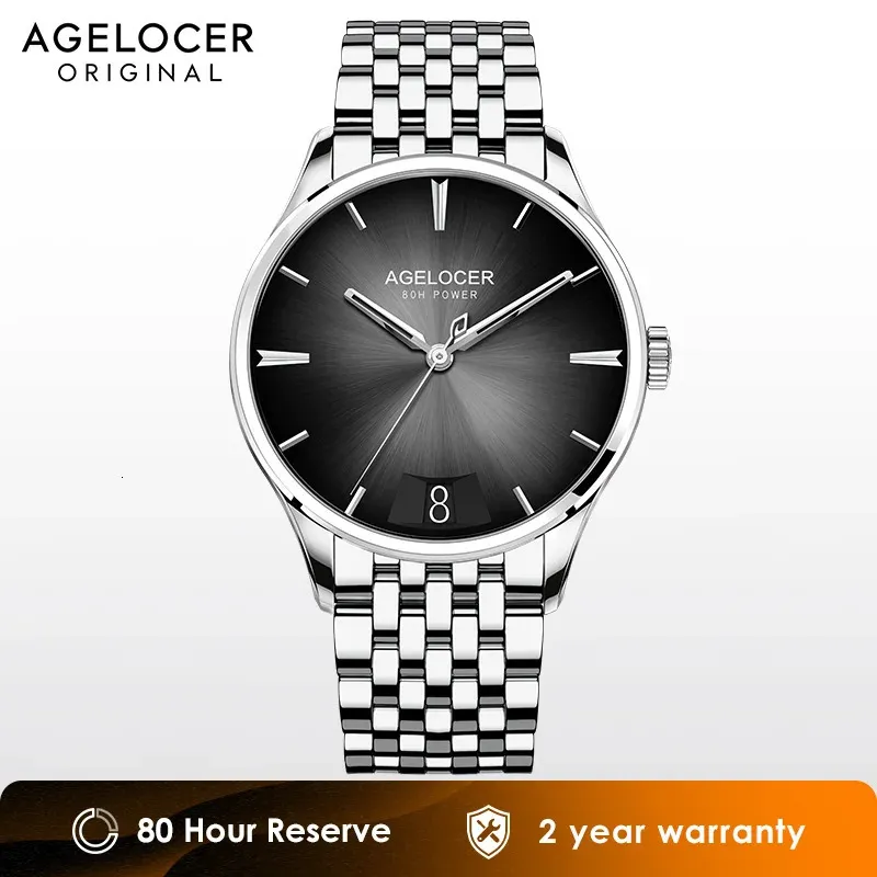 Elegant Timepiece: Self Winding Silver Tone Calendar Watch With - Main Image
