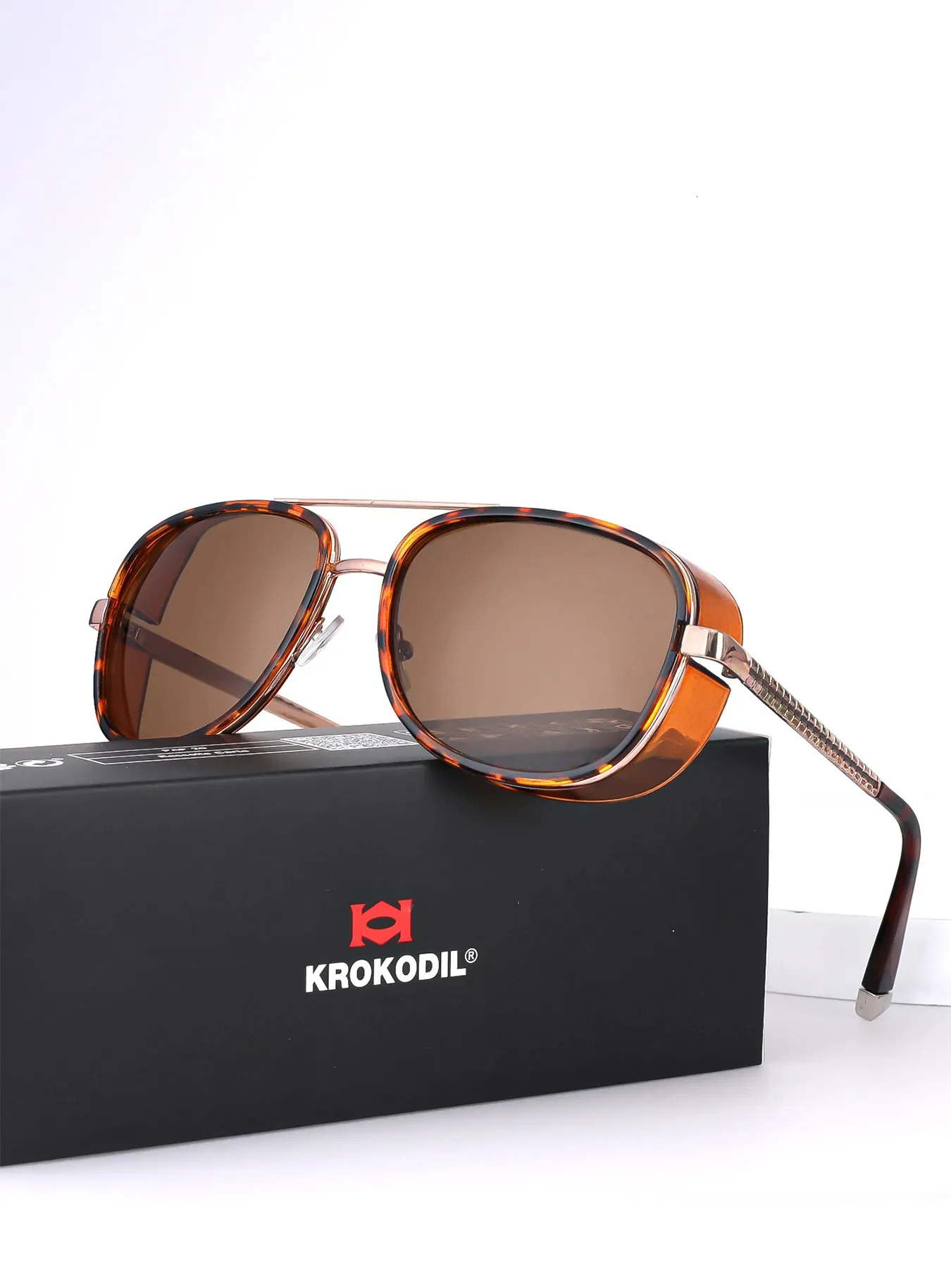 Tony Stark Steampunk Sunglasses for Men and Women, Vintage 