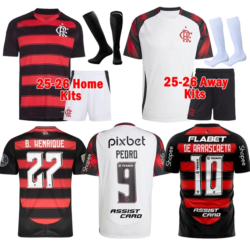 CR Flamengo Soccer Jersey Mens Short Sleeve Polyester Breathable