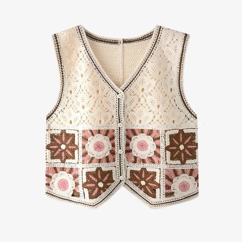 Femmes Dentelle Chemise Floral Pull Chemisier Broderie Creux Sortie