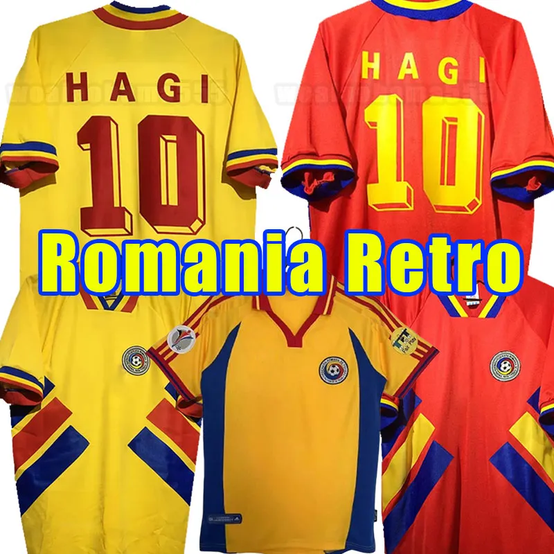 Romania soccer jersey Retro 1994 2000 vintage football shirt men