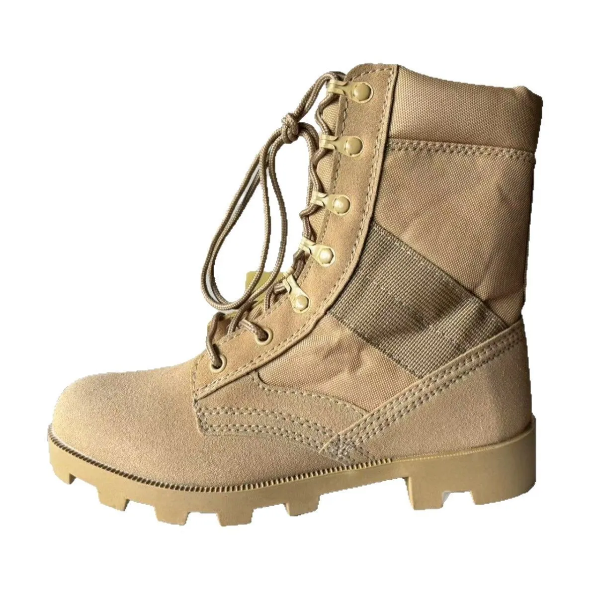 ○ DHgate Botas De Senderismo Del Ejército Zapatos Militares Del Desierto,  Botas Del Ejército De Cuero Para Hombres, Botas De Fuerzas Especiales Botas  De Montañismo De Verano Transpirables En Color De Arena |, image size:1199x1199