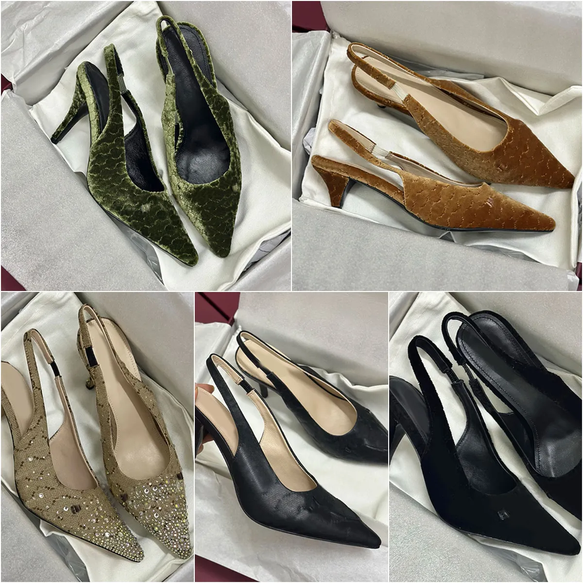 She Pumps Wholesale Velvet Pumps Slingback Heels For Women Luxury... At Only $48. ...