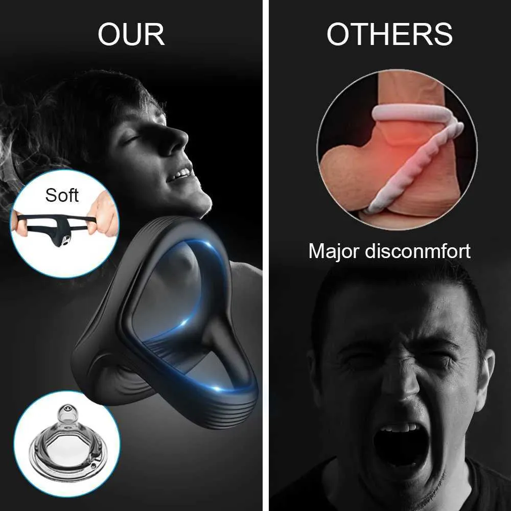 Güçlü motorlu titreşimli penis halkası, farklı titreşim modlarıyla yoğun ve kişiselleştirilebilir deneyim sağlar.