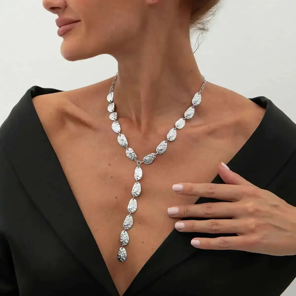 Collana lunga Turchese e Ag 925, sfere 12mm - Collane lunghe a Sfere