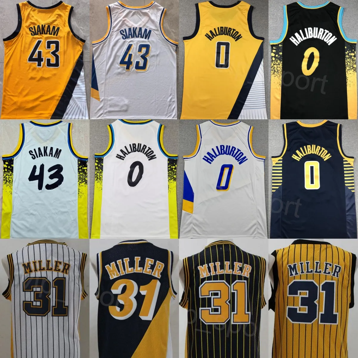 Mens Basketball Vintage Reggie Miller Jersey Retro... From 