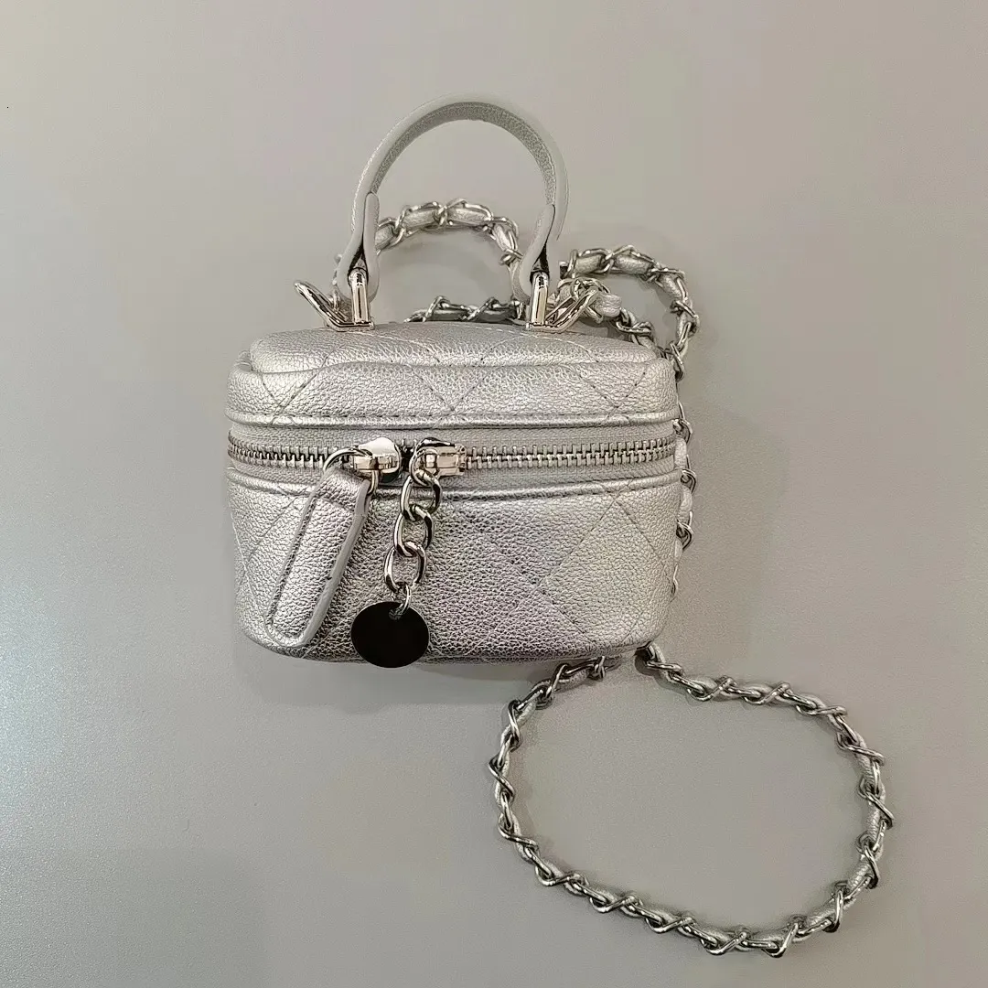 Mini designer crossbody bag with hasp closure and diamond ...