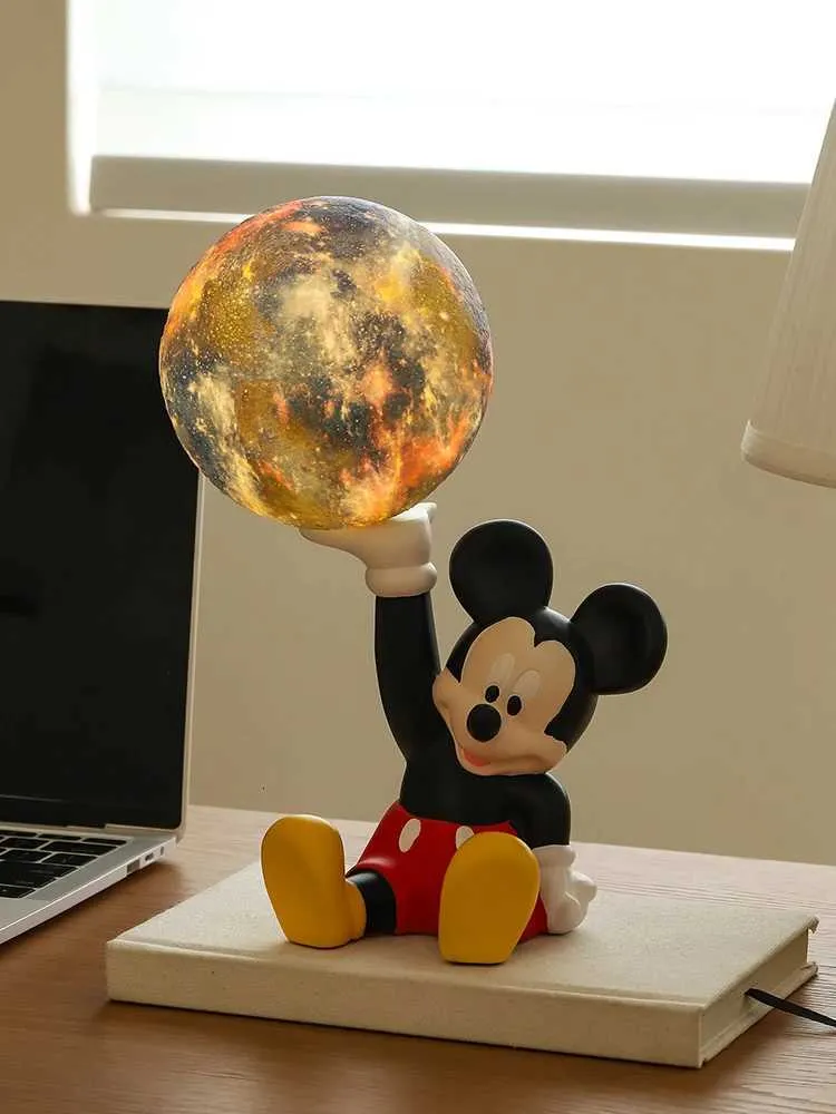 ディズニー漫画ミッキーナイトライト寝室睡眠ランプ子供部屋のベッド
