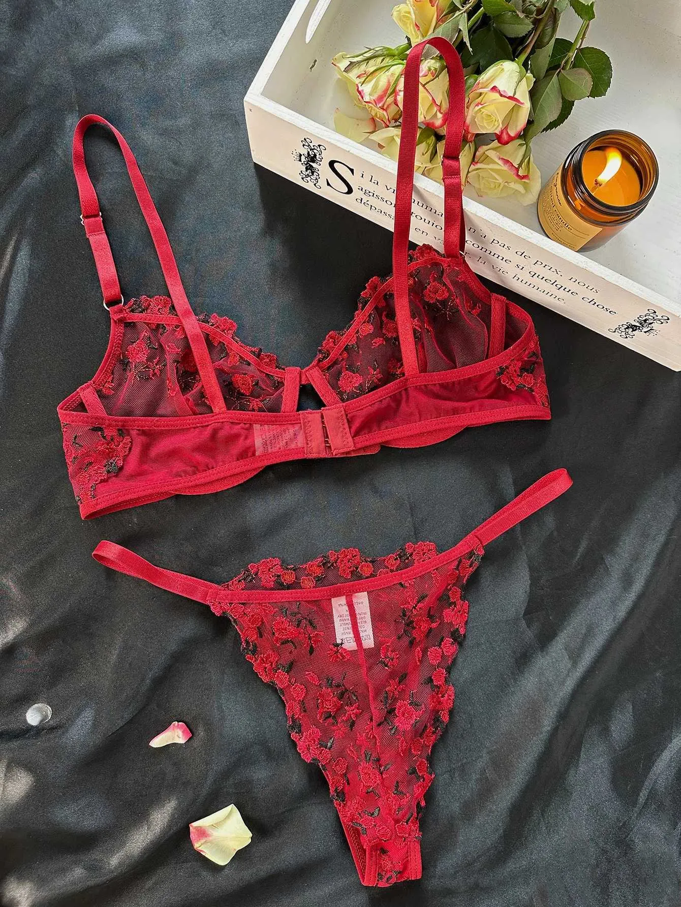 sexy etsy lingerie Lingerie Women's Sexy Underwear, Women's Lingerie Set Fur Chubby Women's  Short Sleeve Lace Underwear Sets Women's Sexy Lingerie Outfit Two Piece Bra main image 0