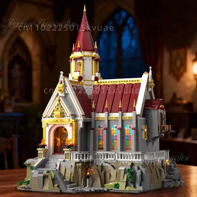 Medieval Series Building Block Kings Treasury Architectural Model Large ...