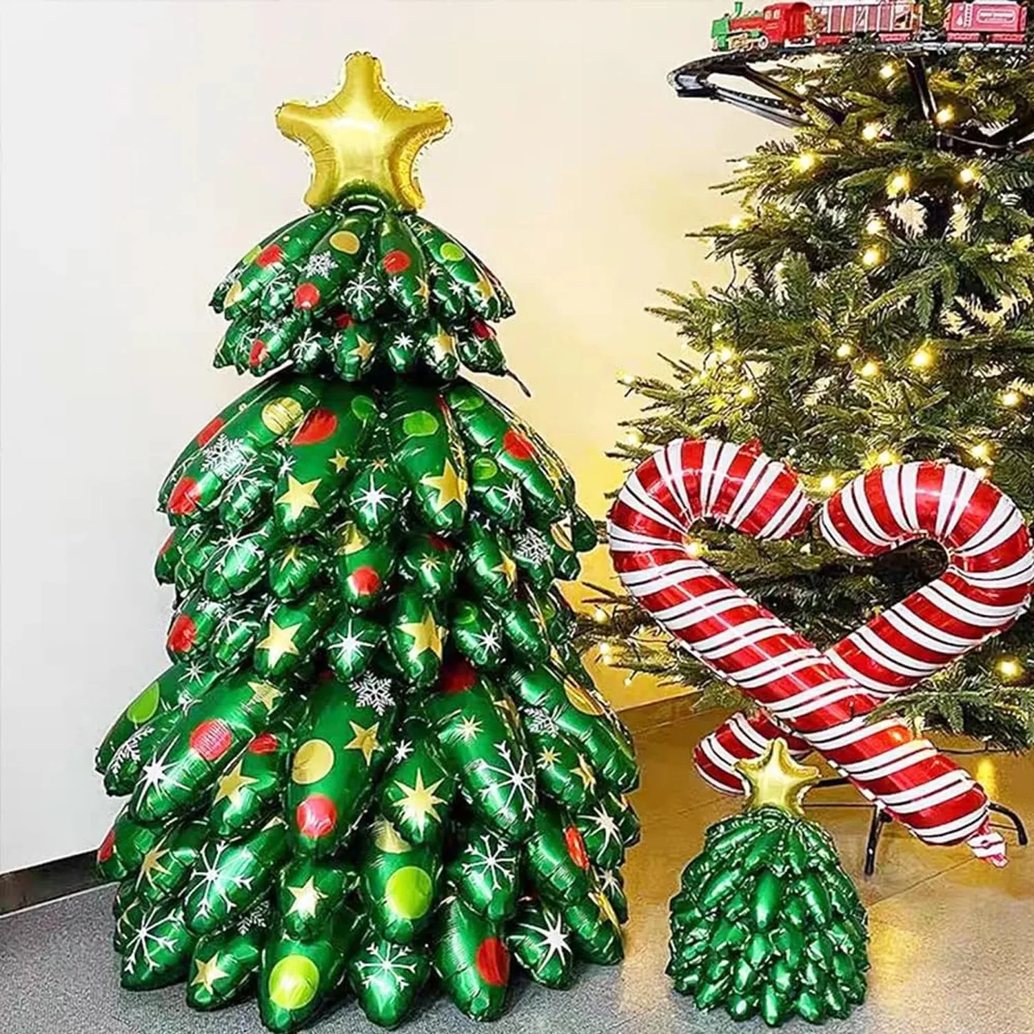 Large Inflatable Large Christmas Tree Ornaments Helium Balloon For ...