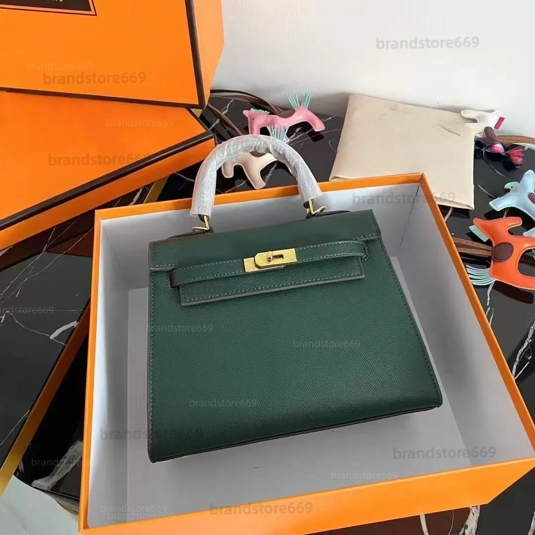 Green Hermes Inspired Bag Size 28