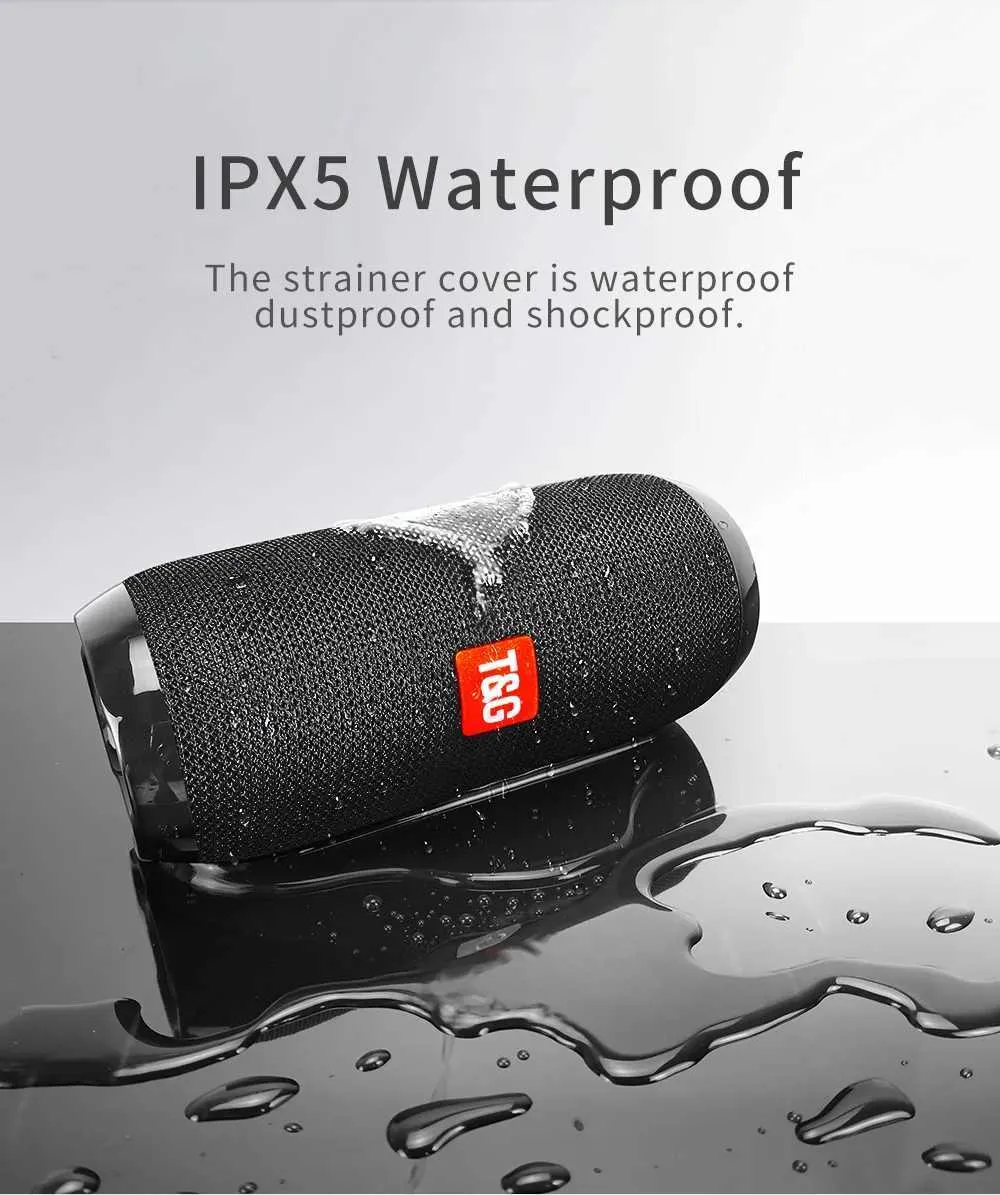 Waterproof Portable TWS Bluetooth Speaker TG117 with TF Card and FM ...