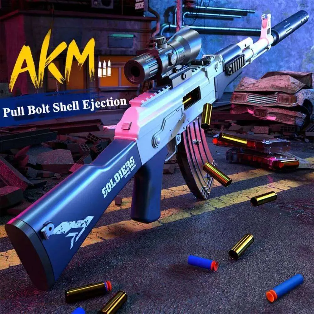 Soft Bullet Toy Gun Manual Loading with Shell Ejection for Outdoor ...