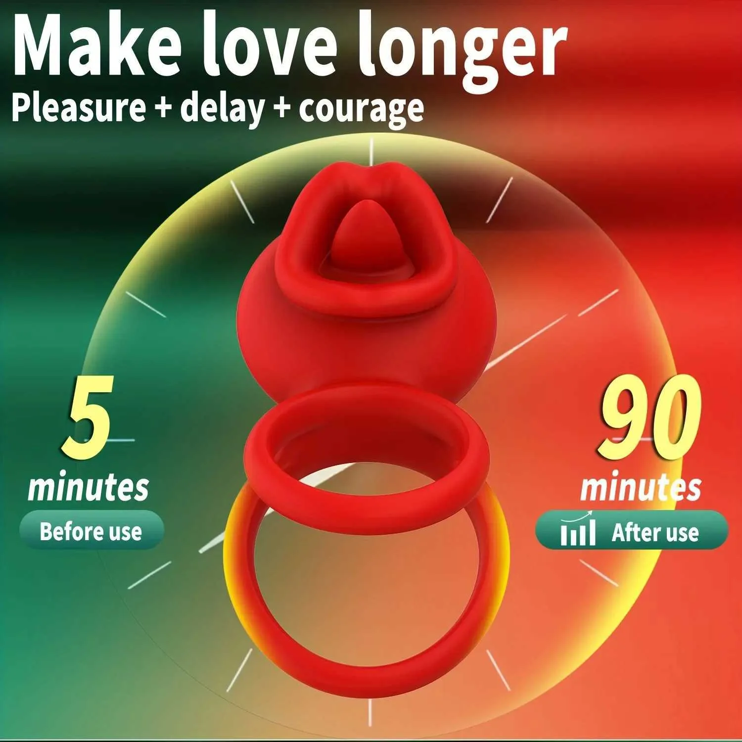 Vibrating Rooster Ring Penis Sleeve With Rose... From 12,96  | DHgate