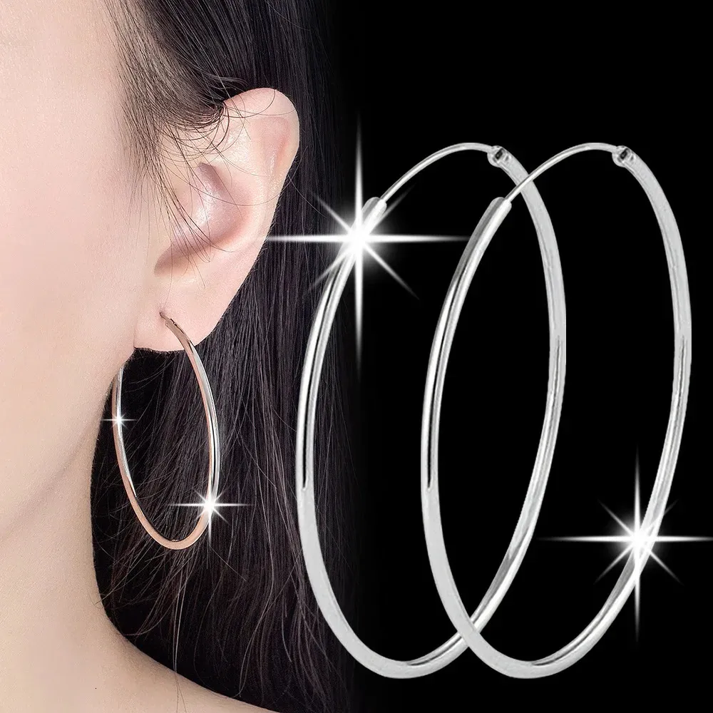 Orecchini Cerchio Piccoli In Argento 925 – Borchie Minimal Per Donna, Regalo Perfetto Per Natale E San Valentino (Colore: A) - 3