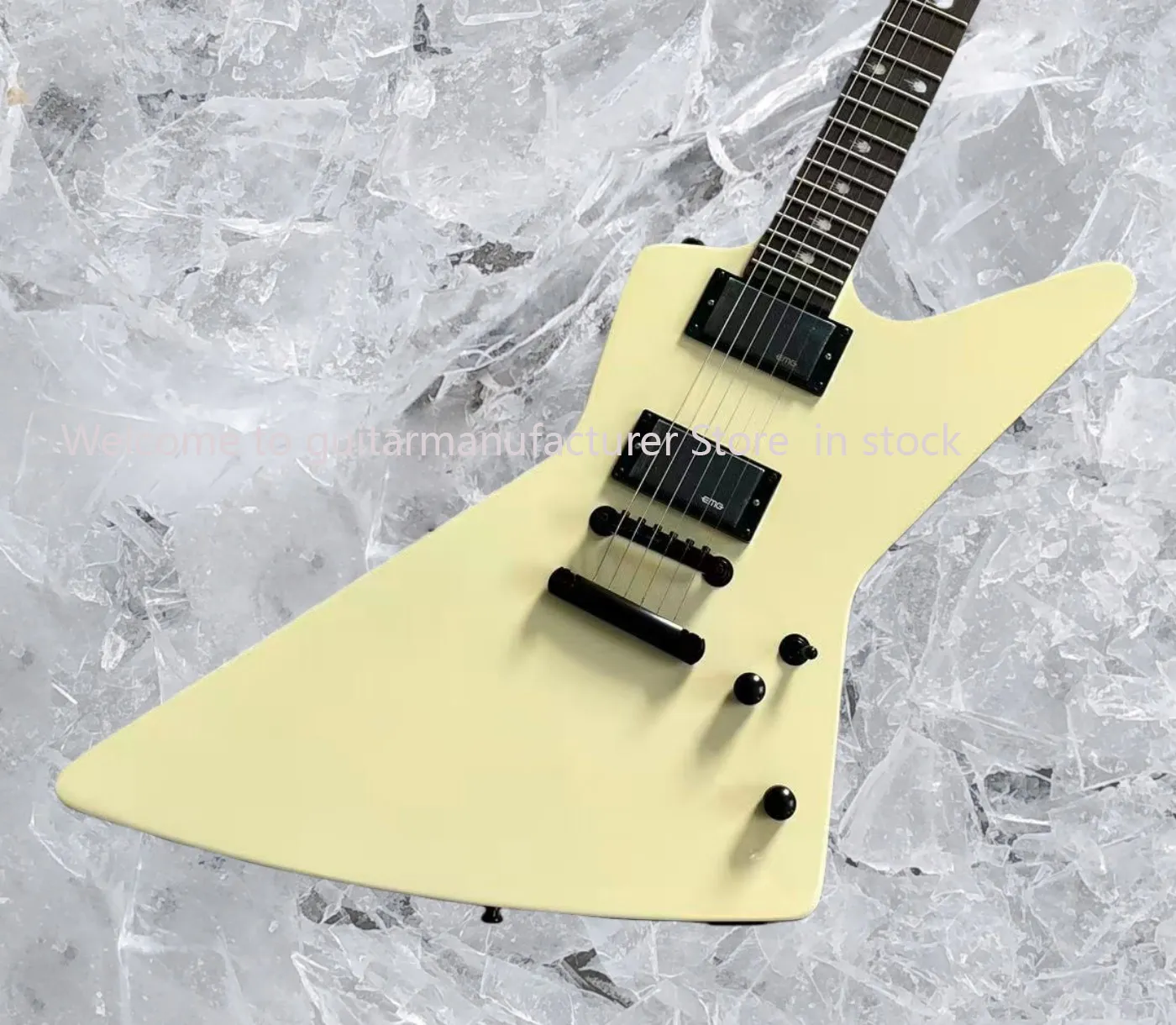 Yellow Explorer Electric Guitars Goose Shape With... From ...