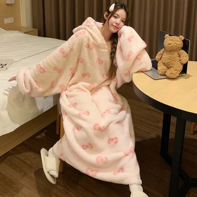 thick winter dressing gown Men's Red Bathrobe Extra Long Warm Dressing Gown Full Length