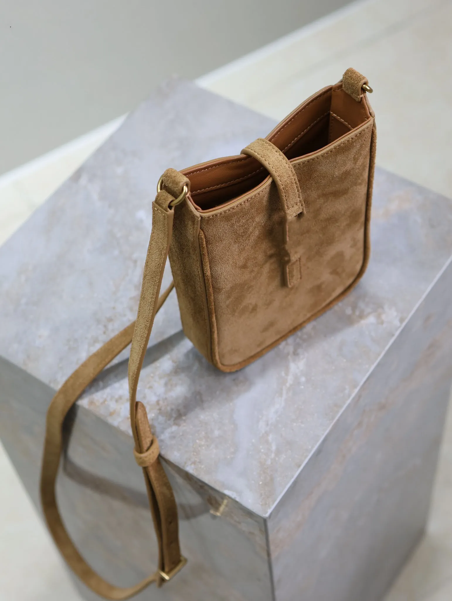Designer Suede Mini Phone Crossbody Bag Leather ... From  7963 Small Crossbody Purses and Handbag Suede Flap Phone Shoulder Bag main image 0