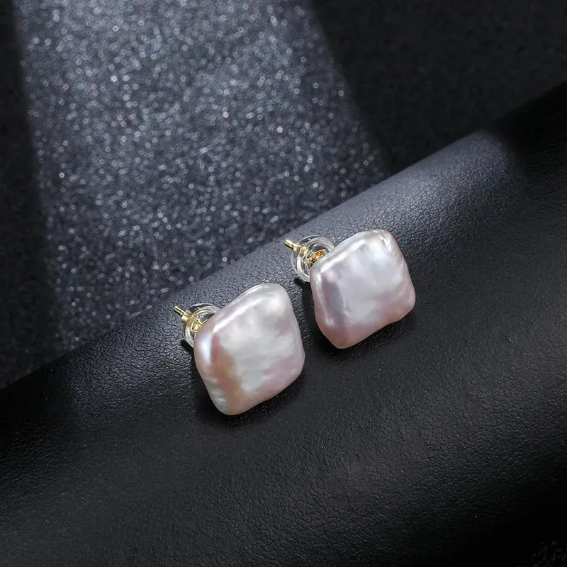 Orecchini a bottone con perle d'acqua dolce AAAA, orecchini in argento sterling con fiori di perle naturali per donna, regalo per la festa della mamma - Italia