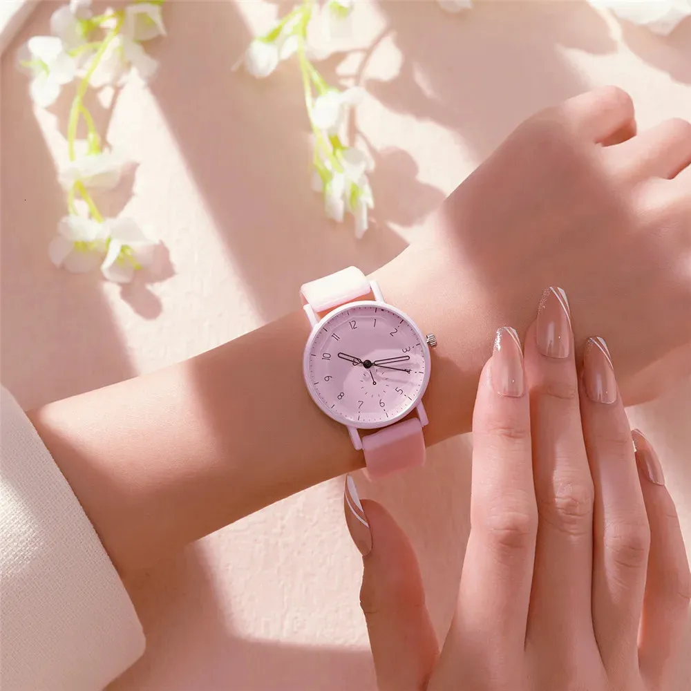 digital dress watch ladies Pink Digital Womens Casual Silicone Strap Dress Watch