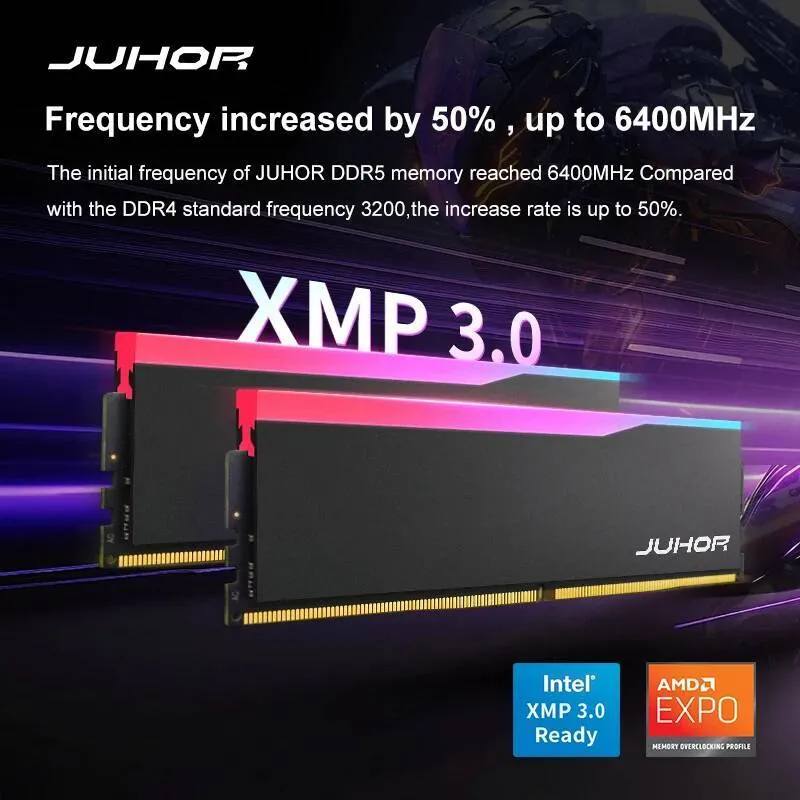 JUHOR DDR5 16GB RGB Desktop Memory 6000MHz ... From Liuzedong3333 