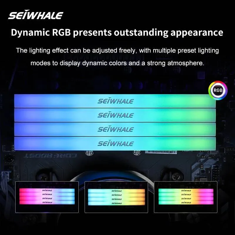 SEIWHALE RGB Ram DDR5 16GB 6000MHz 6400MHz DDR5 From 423,22