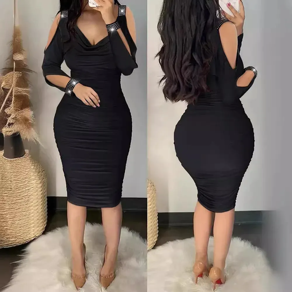 Enge Kleider Damen Sexy Mode Einfarbige Kleidung... Von 15,05  | DHgate