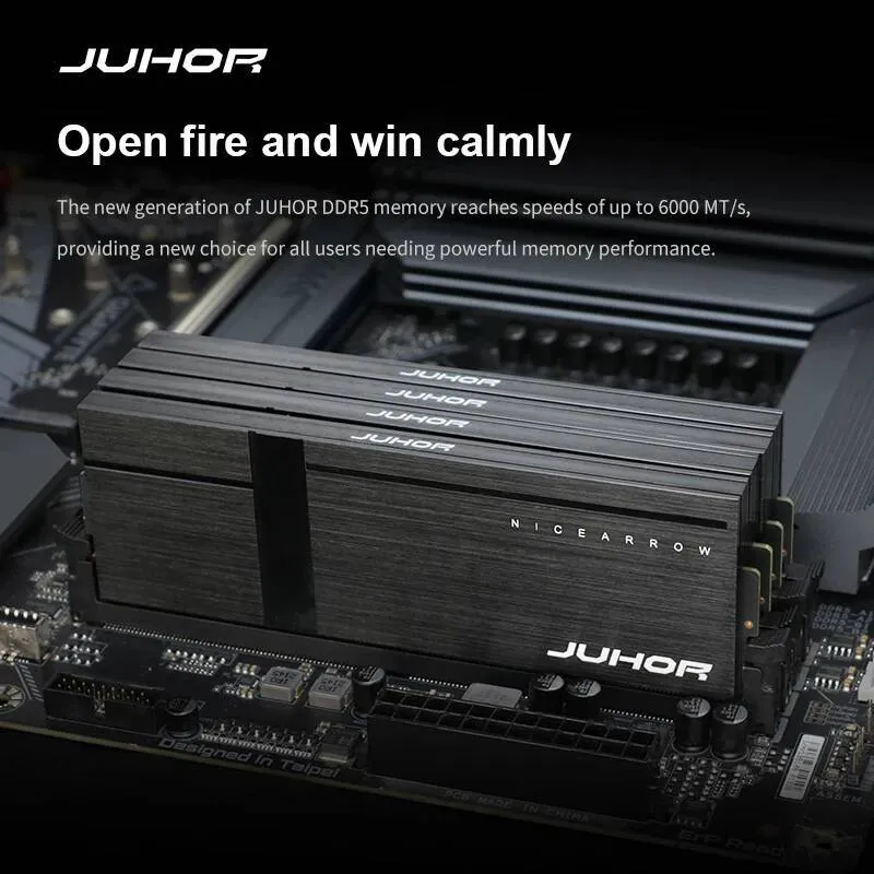 JUHOR DDR5 32GB 2x16GB 6000MHz Oyun Belleği RAM Yüksek