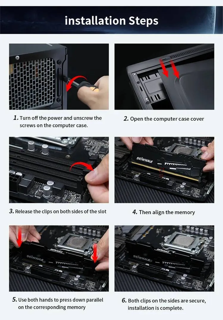 ☆ DHgate 추천 핫 아이템: SEIWHALE DDR5 RAM 16GB 6000MHz 6400MHz