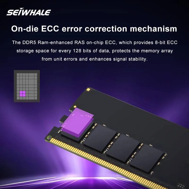 メモリーSEIWHALE DDR5 6000MHz 16GB x2 セット SEIWHALE 16GB DDR5 Imdb Memory For Desktops 6000MHz From