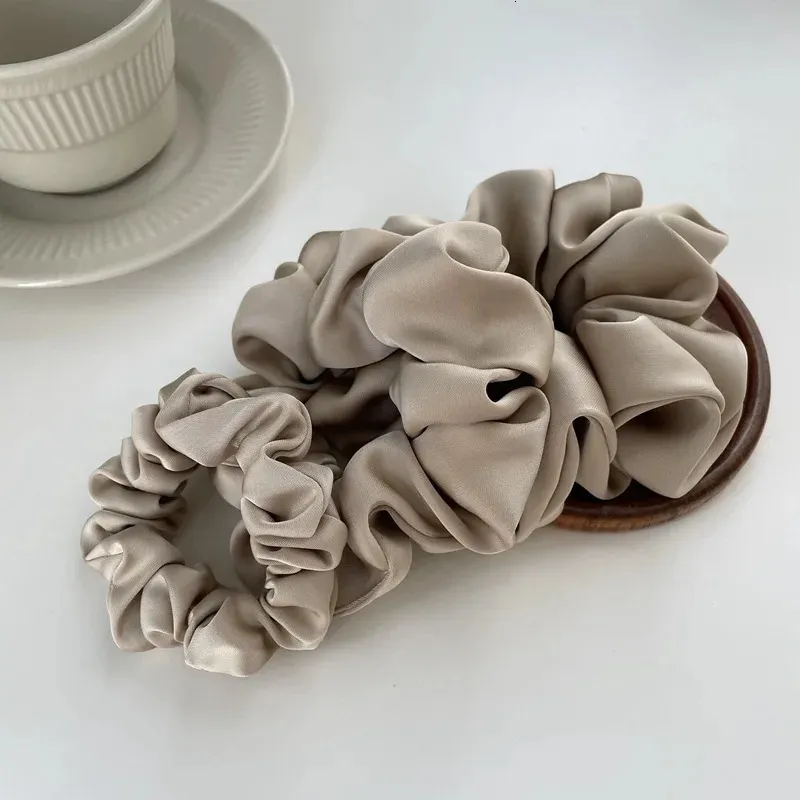Oversize Satin Scrunchies Elastic Hair Ties for Women and Girls, Big ...