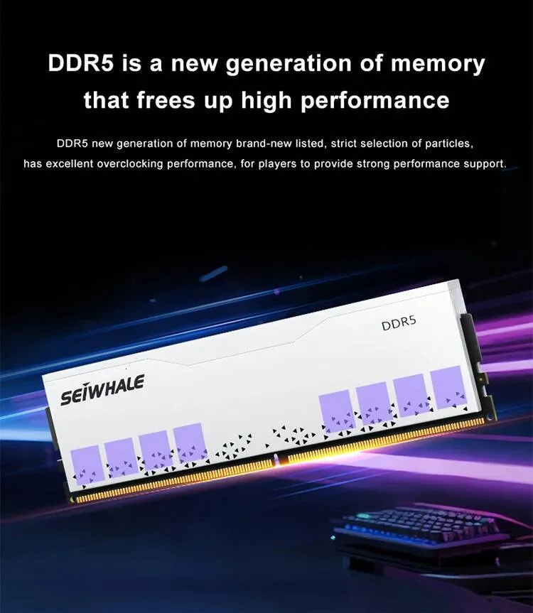 メモリーSEIWHALE DDR5 6000MHz 16GB x2 セット ☆ DHgate SEIWHALE DDR5 메모리 16GB 6000MHz 데스크탑 DIMM RAM 게임