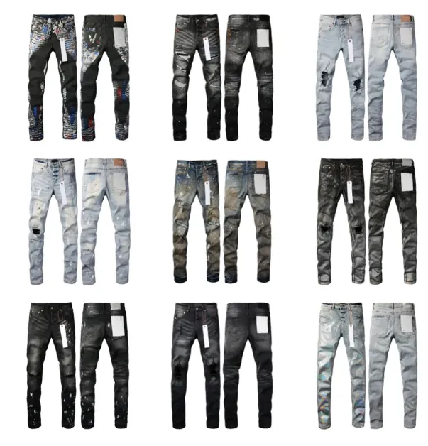 Ksubi Purple Jeans For Men & Women Ripped Biker From