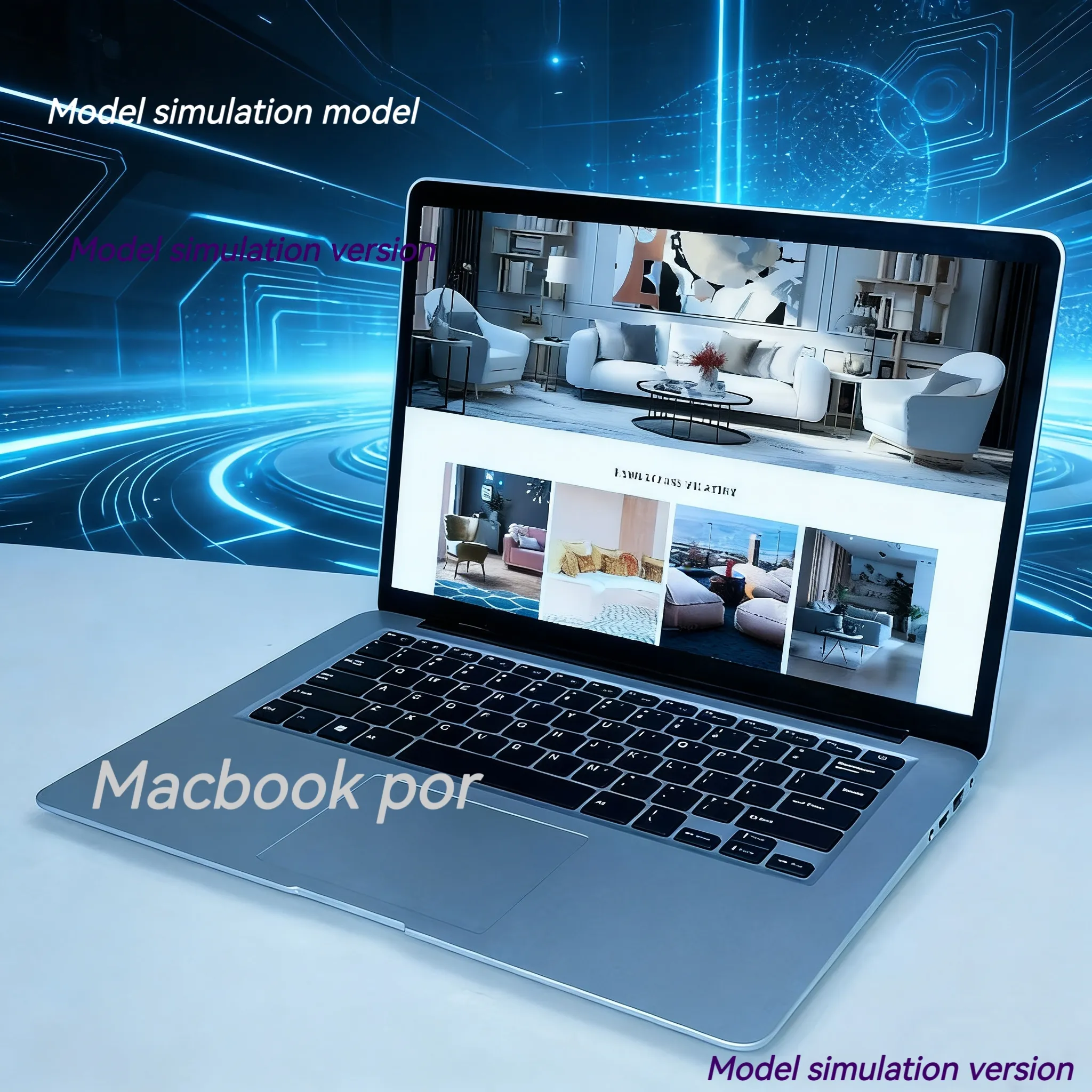 New 13.3 Inch Full Screen Notebook Model Laptop Prototype Display Prop ...