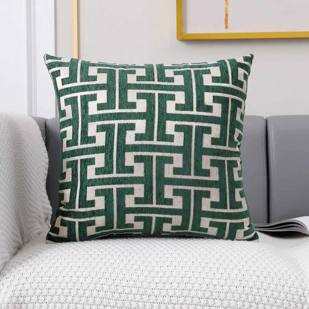 Satisfactory Production Guide Luxury Geometric Jacquard Black And Gold Cushions For... Cushions ...