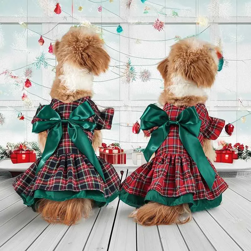 dog christmas dress xl Santa Christmas Dog Party Dresses | Poshdoglife.com