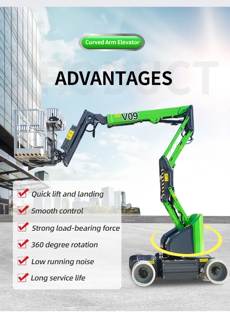 Mobile Hydraulic Telescopic Boom Lift Trailer-Mounted Platform with 6.6 ...