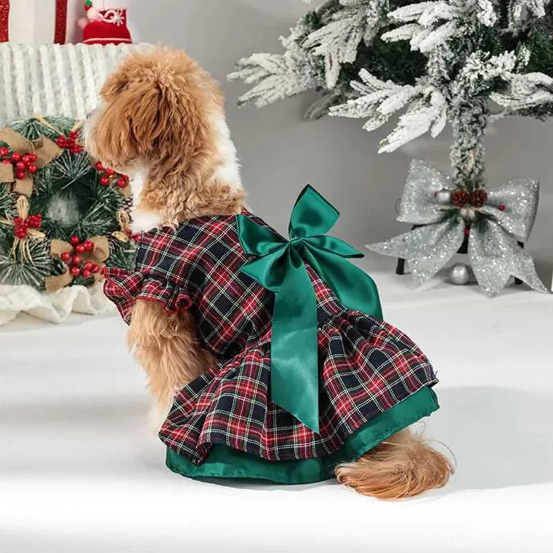 xl dog christmas dress Christmas Dog Dress Winter Large Breed Dog Clothes for Schnauzer Corgi Shiba Inu Samoyed Husky Bull Terrier Golden Retriever