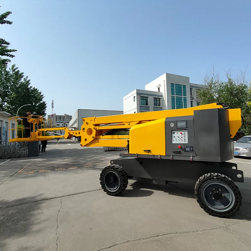 Mobile Hydraulic Telescopic Boom Lift Trailer-Mounted Platform with 6.6 ...