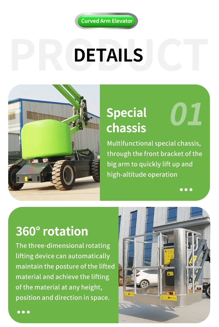 Mobile Hydraulic Telescopic Boom Lift Trailer-Mounted Platform with 6.6 ...