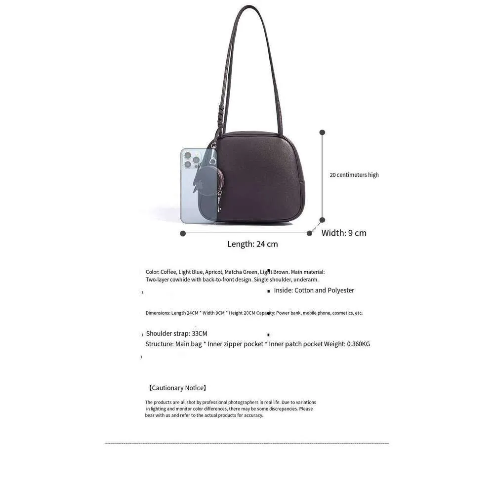 Echtes Leder Schultertasche Für Damen Handtasche Aus Rindsleder_voghion.com