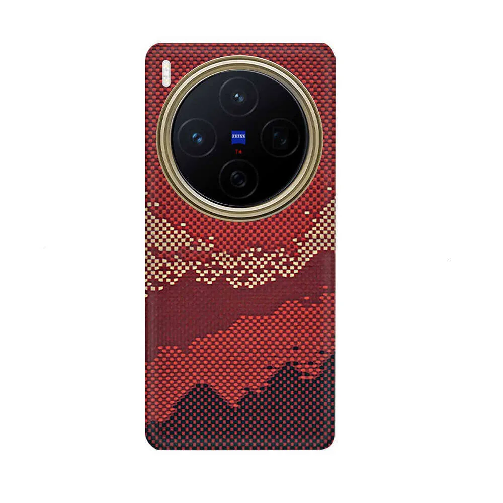 YUWEN Cover Vivo X80 Pro In Silicone TPU Con Fibra Di Carbonio, Antiurto Bumper 4 Angoli, Protezione Schermo E Fotocamera, Blu