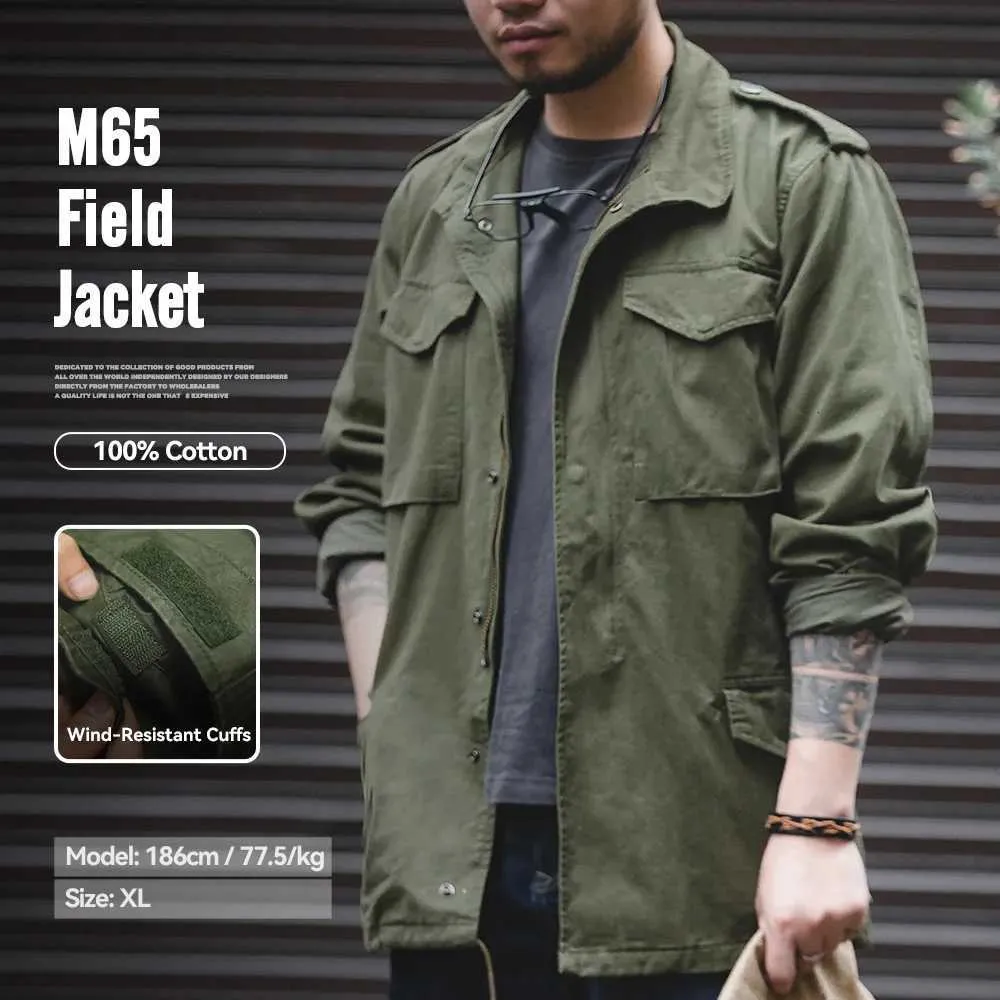Maden Retro M65 Erkek Ceket Yeşil Rüzgarlık Outdoor Yi TL1