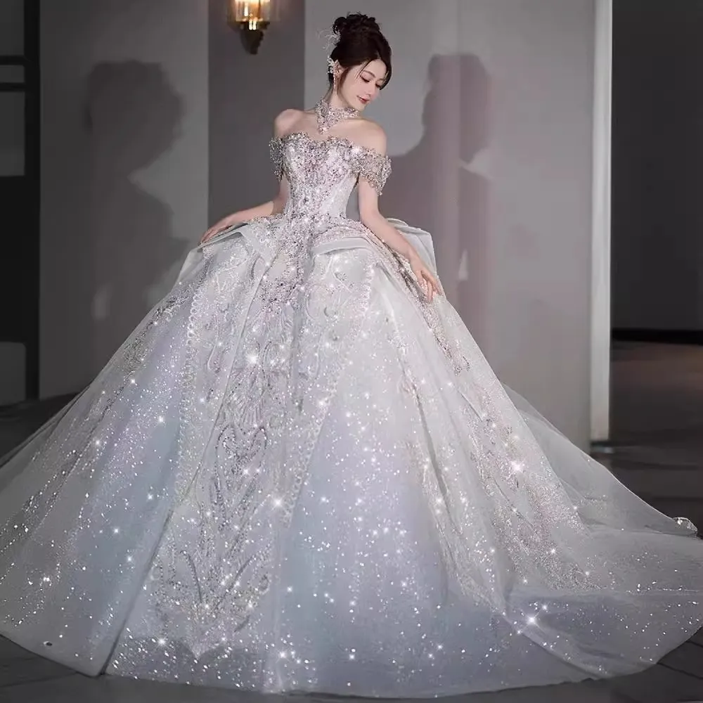 princess silhouette wedding dress Princess Wedding Dresses