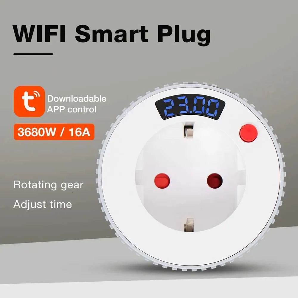 Tuya WiFi Timer Socket Smart Plug With 24 Hour LCD Countdown Timer ...