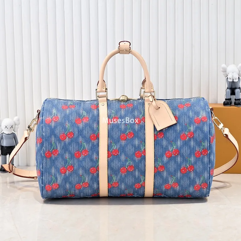 Cherry Denim Büyük Kapasiteli Spor Çantası Kadın Yi TL3,192.84