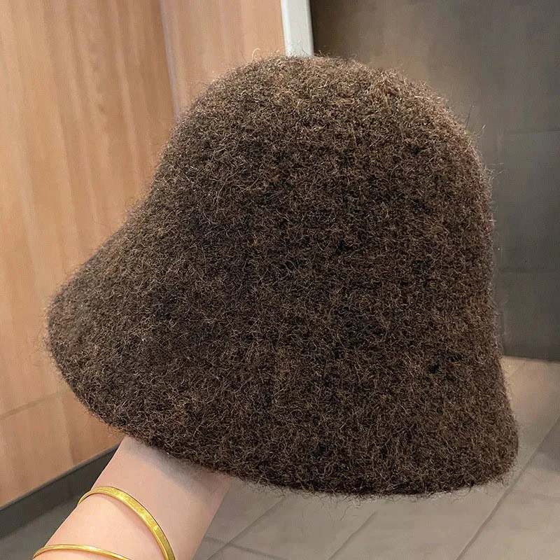 Autumn Winter Wool Bucket Hats For Women Vintage... From  display picture 3