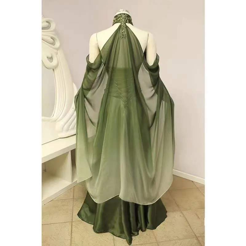 elven prom dress Fantasy Elves Victorian Lace Applique Evening Dress... From Missbeautydress, $108.55