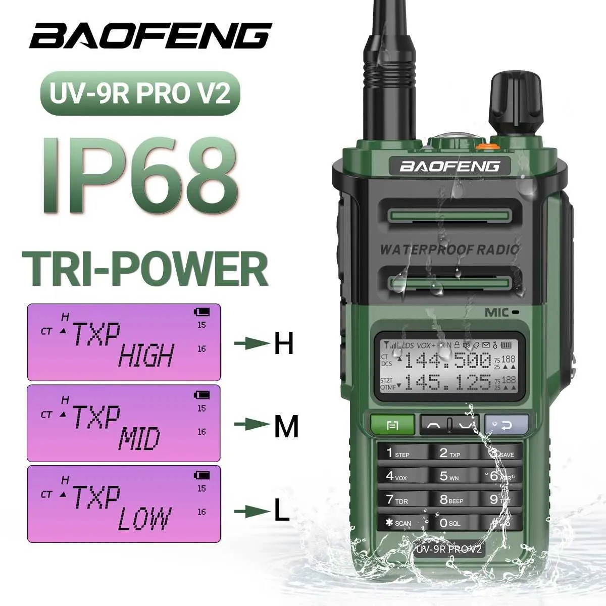 Kit Auricolare Impermeabile Baofeng UV-9R / BF-A58 - Perfetto per